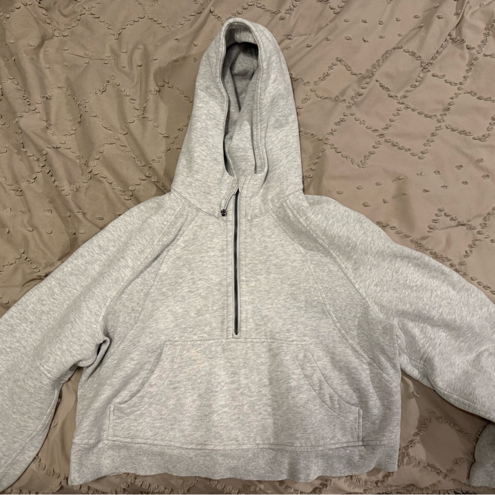 Scuba 1/2 Zip Heather Grey M/L- Lululemon